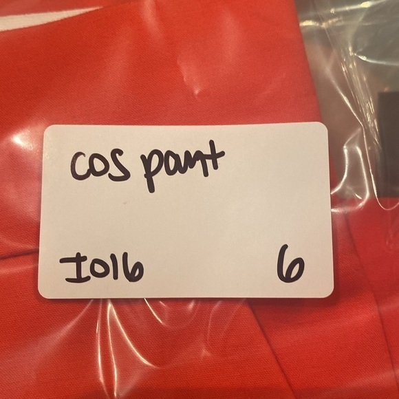 COS NWT Women’s Ankle Pants Trousers Orange Size 6 - Picture 7 of 7